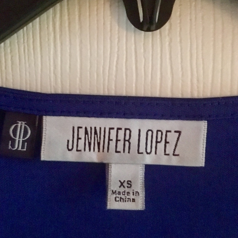 Adorable royal blue JLo top